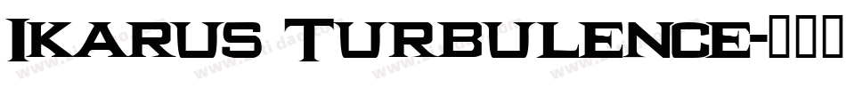 Ikarus Turbulence字体转换